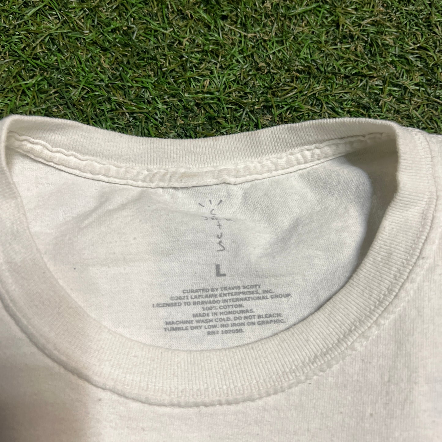 2021 Travis Scott Rolling Loud White Tee x12442