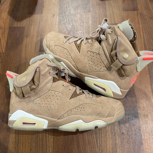 Jordan 6 Travis Scott British Khaki Size 6 USED s14272