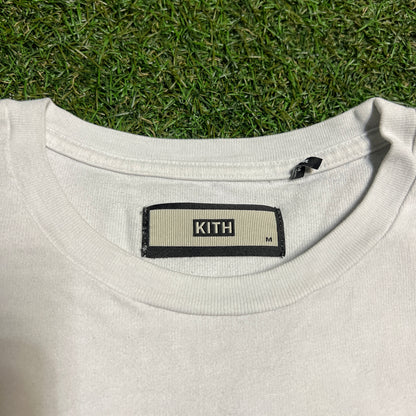 Kith Classic Box Logo White Tee Size Medium USED x12439