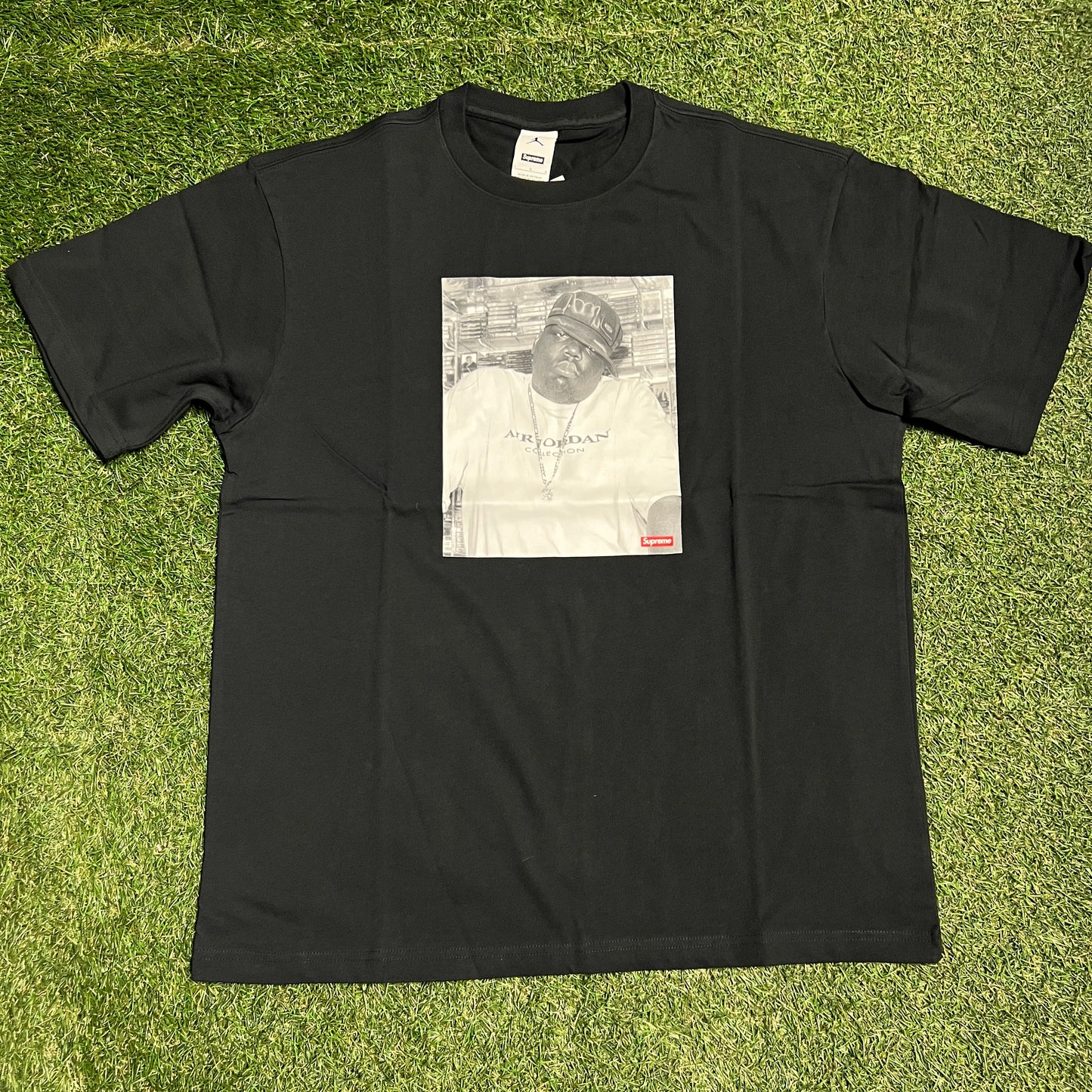 Supreme FW24 Jordan Biggie Tee black Size Large NEW x11546