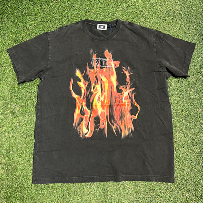 Kith Pyro Box Logo Black Tee Size Large NEW x12436