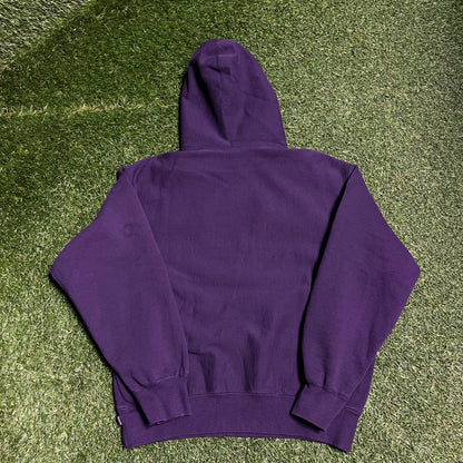 Supreme Box Logo Purple Hoodie Size Small USED x11564