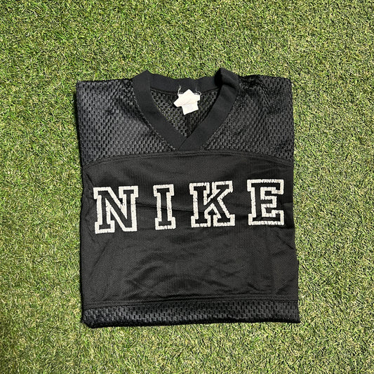 1990's Nike Mesh Black Jersey Size Small USED V14907