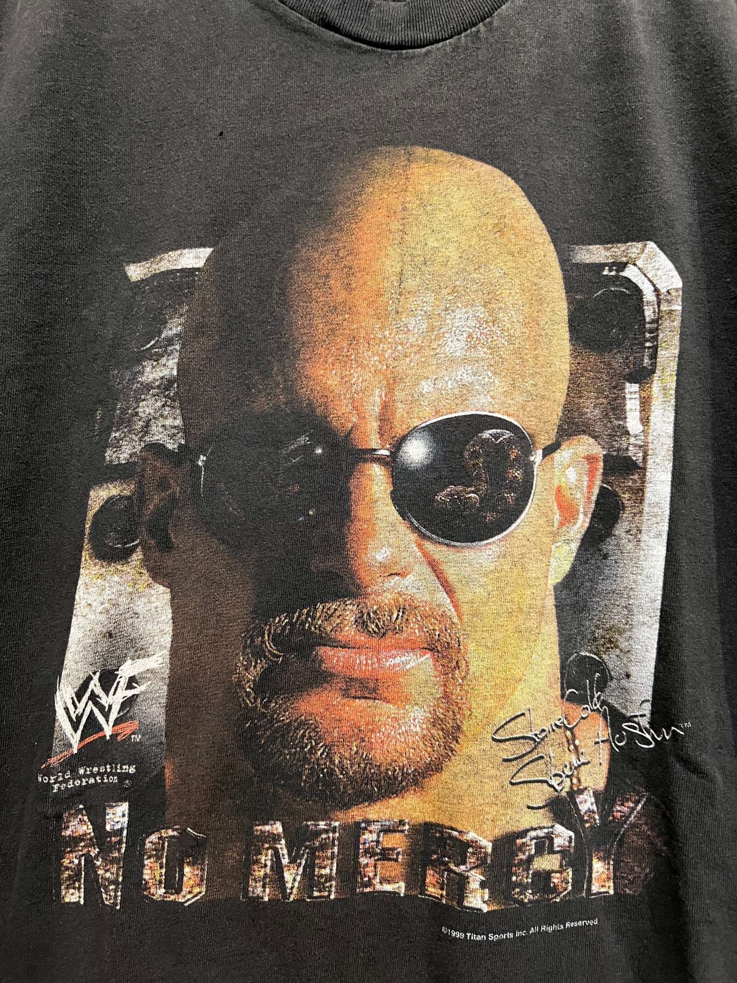 Stone Cold WWF 1999 No Mercy Steve Autsin Tee Size Small USED