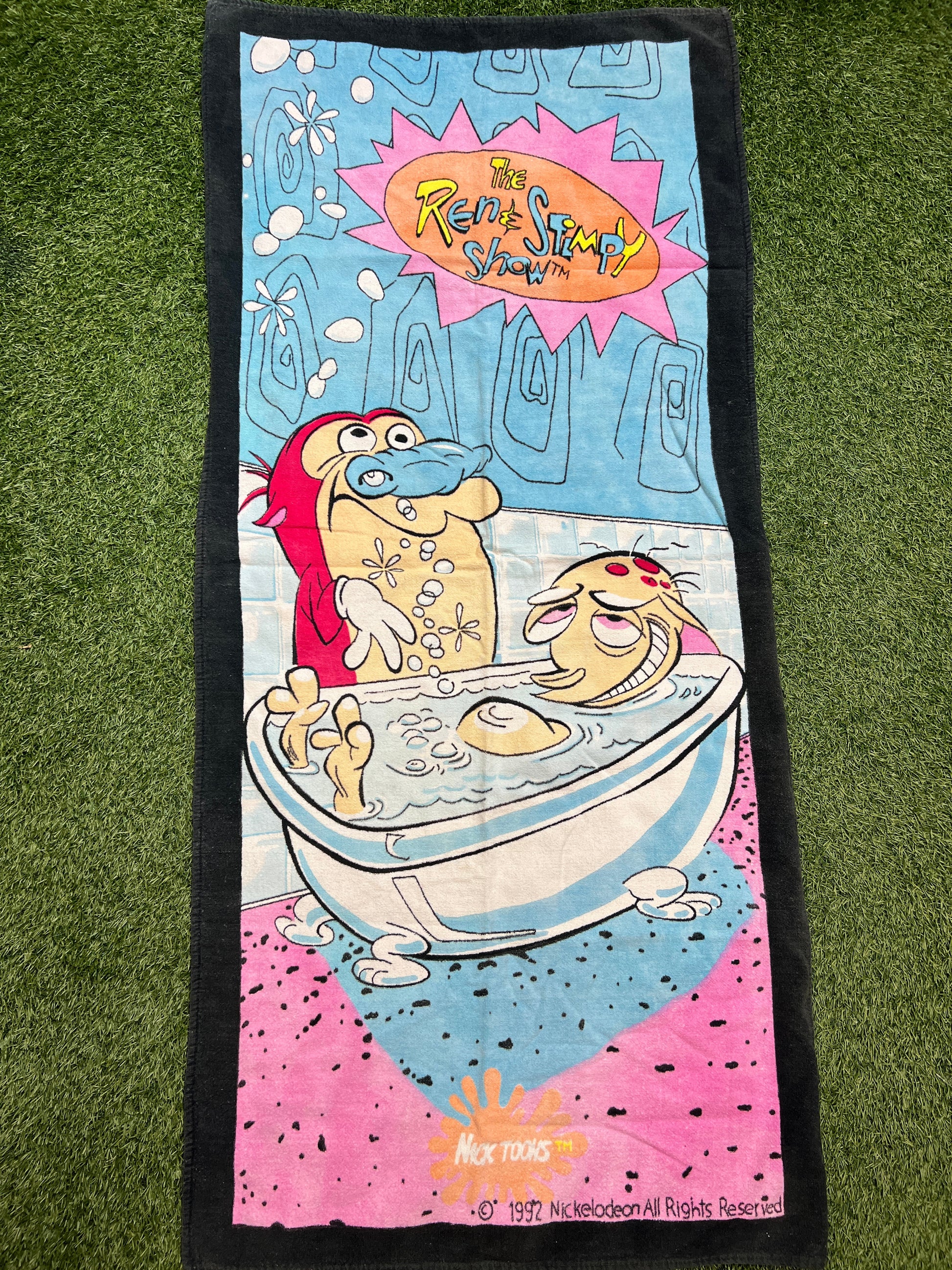 Ren and Stimpy 1992 Towel USED