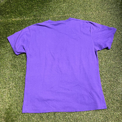 Noah Star with a Face Purple Tee Size XL USED x11247