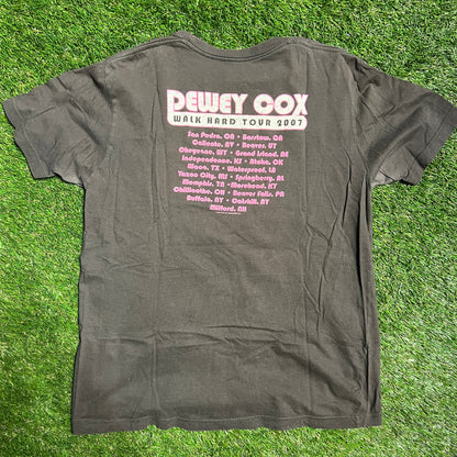 Pewey Cox World Tour Brown Tee Size Small USED v3740