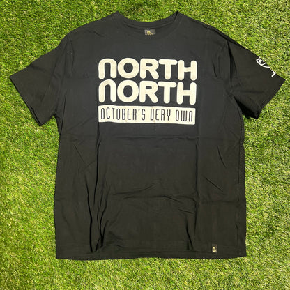 North October Very Own Black Tee Size XXL USED v1906