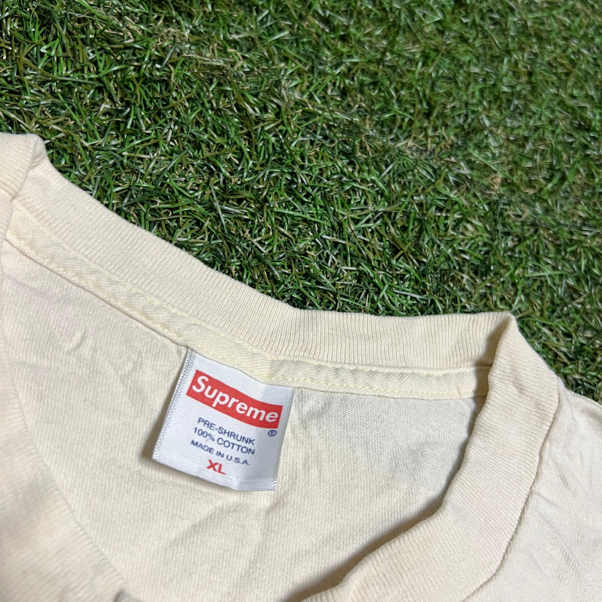 Supreme Alien O Cream Tee Size XL USED x11200