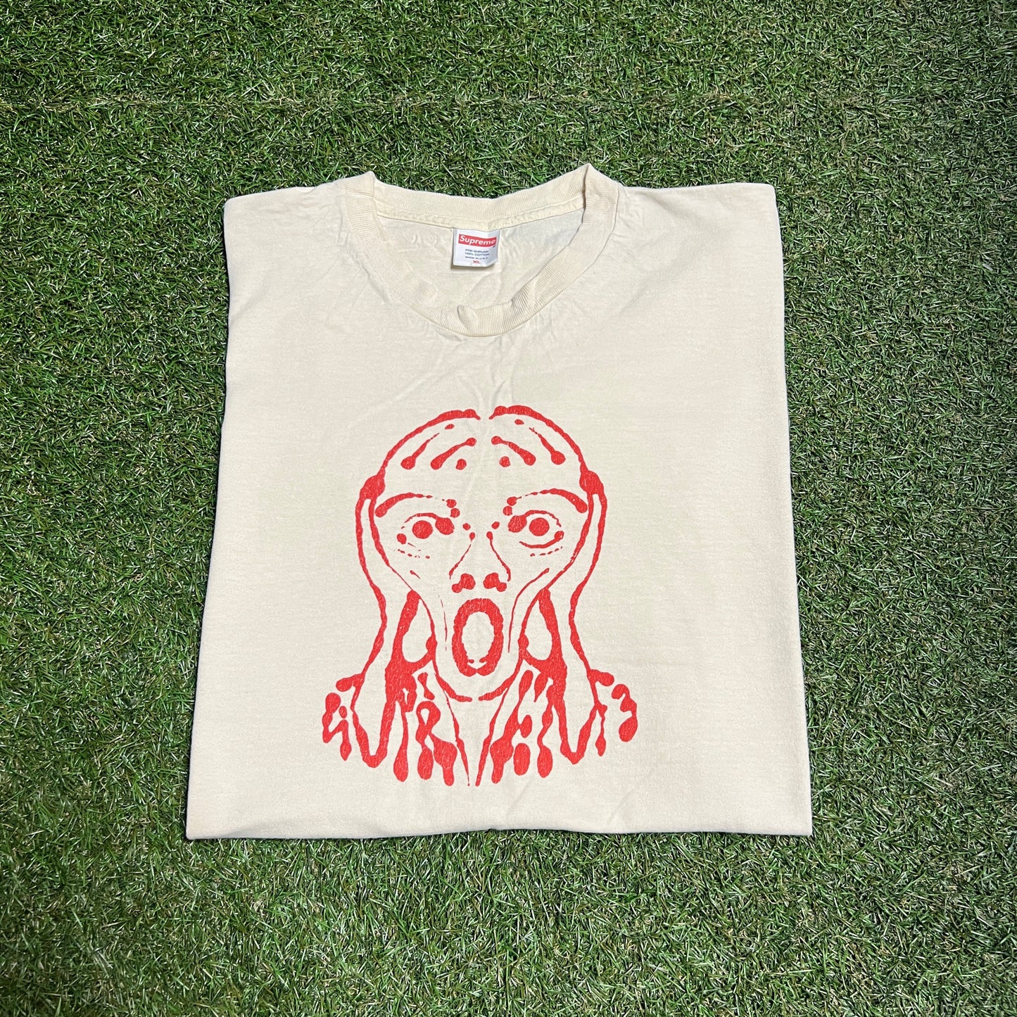 Supreme Alien O Cream Tee Size XL USED x11200