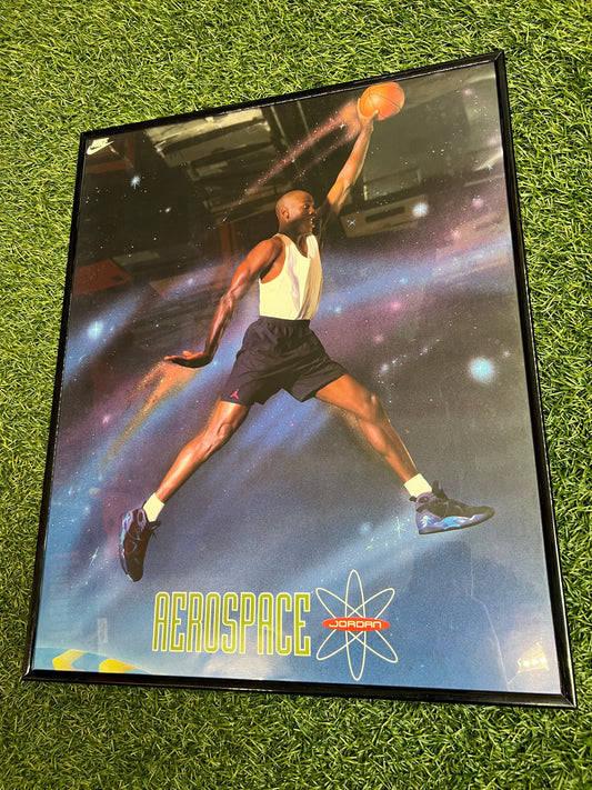 Jordan Aerospace Aqua 8s 1990s Poster 16in x 20in USED v11611