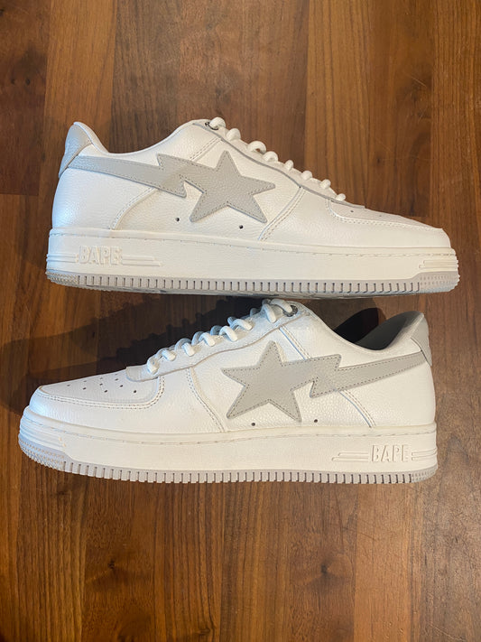 Bapesta JJJJound White/Grey Size 10 USED s10076