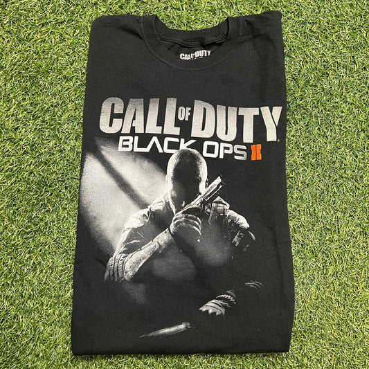 Call of Duty Black Ops 2 Promo Black Tee Size Small USED v12090