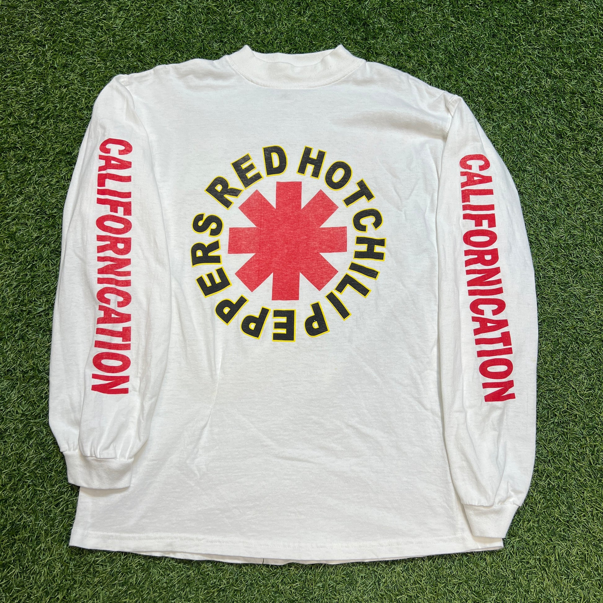Red hot chili peppers special guest stone temple pilots 2000 longsleeve white Size XL USED v12208