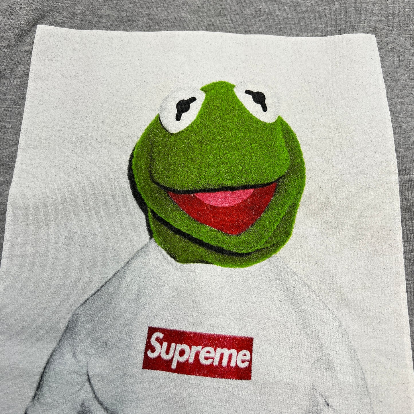 Supreme Kermit 2008 Photo Tee Grey Size Large USED x8792