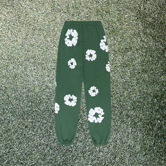 Denim Tears Cotton Wreath Green Sweatpants Size Large NEW x8939
