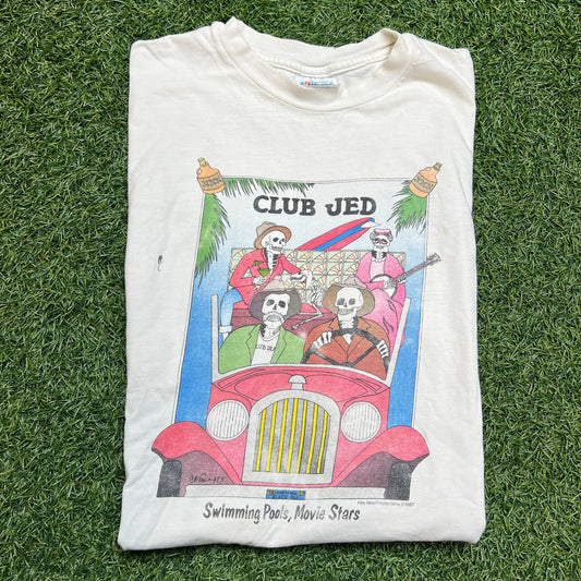 1987 Grateful dead club jed tee white Size XL hanes tag USED v12448