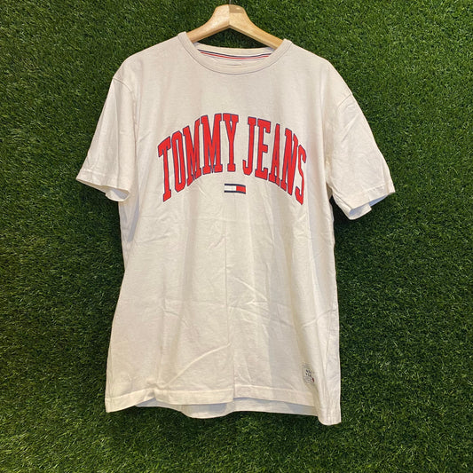 2010's Tommy Jeans Tee Size Large USED v12405