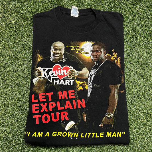 Kevin Hart Let Me Explain Tour 2012 Black Tee Size Large USED v12505