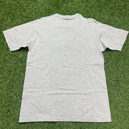 Supreme Box Logo Safety Orange 2001 Tee Grey Size Large USED x9169