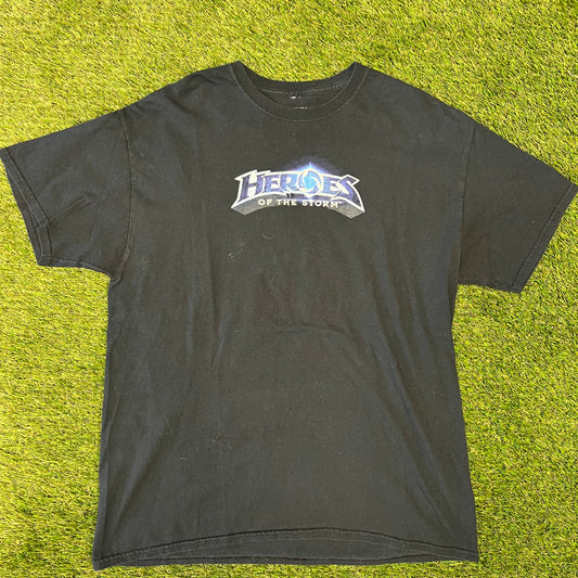 Heroes Of The Storm Game Tee Size Large USED v12682