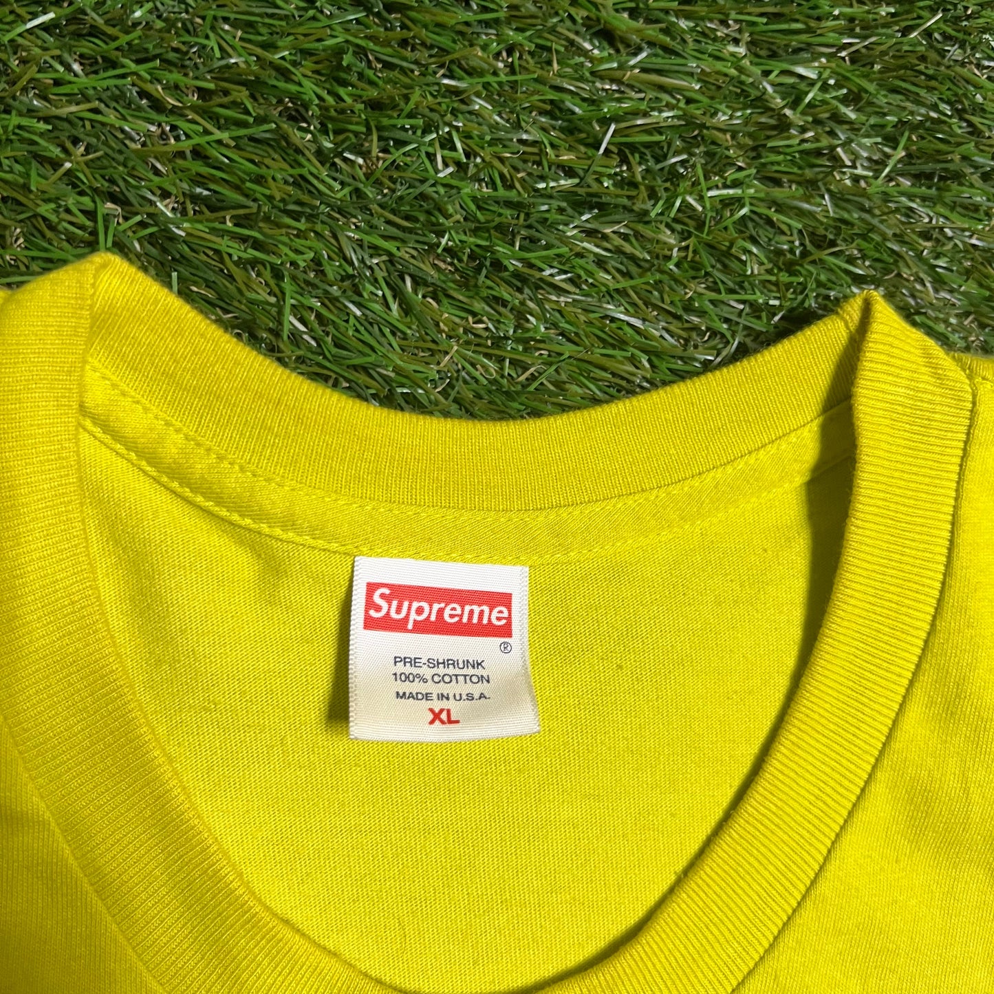 Supreme Sane Smith Yellow Tee Size XL USED x9481