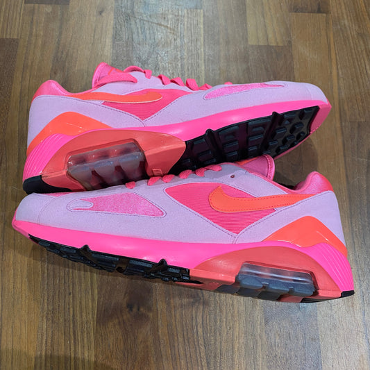 CDG Nike air max 180 pink Size 11 USED s11875