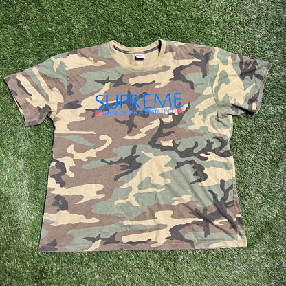 Supreme Nuova York-Stati Uniti Tee Camo Size XL USED x9556