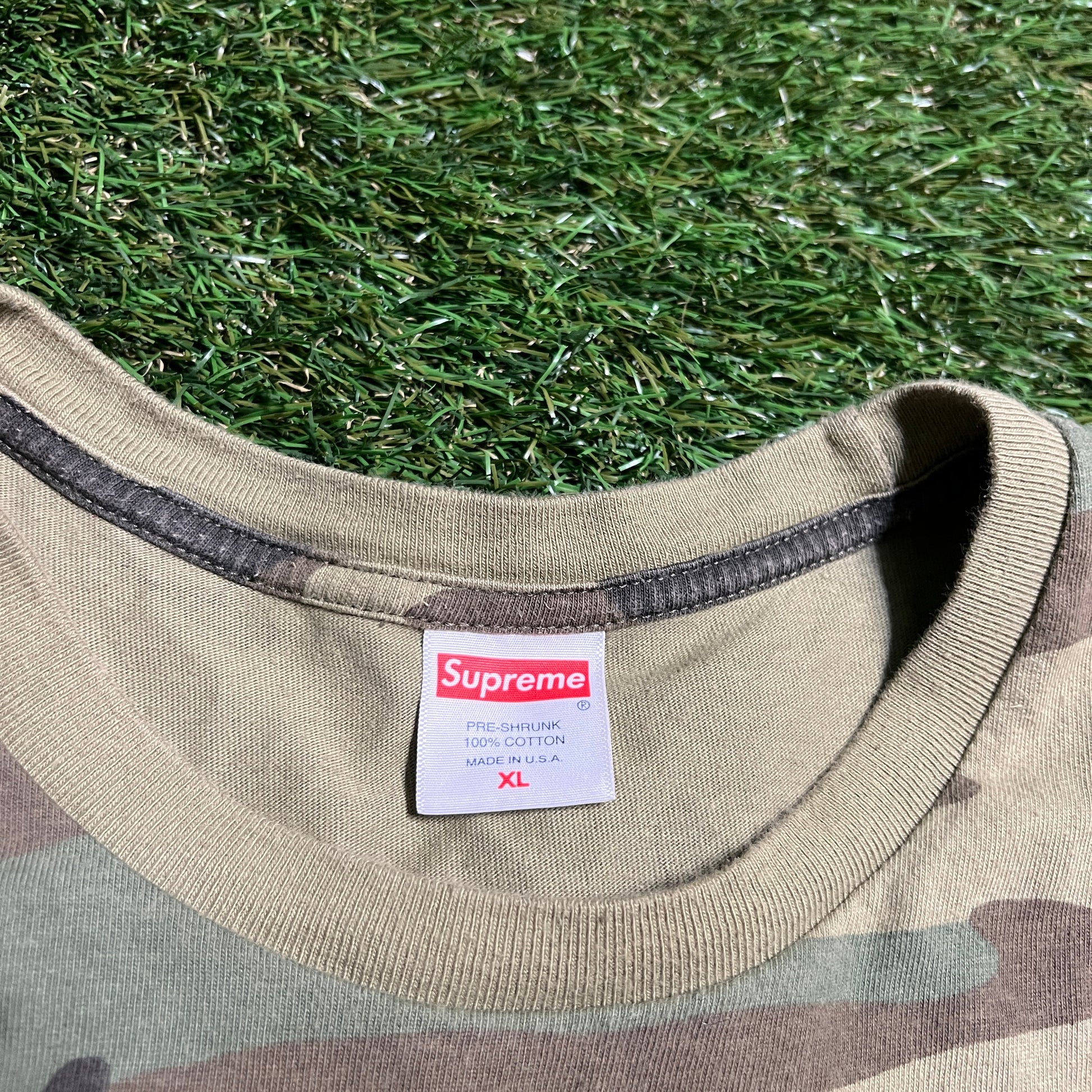 Supreme Nuova York-Stati Uniti Tee Camo Size XL USED x9556