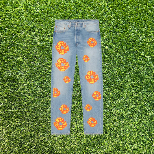 Denim Tears Off Set Blue Jeans Size 33 x 32 NEW x9605