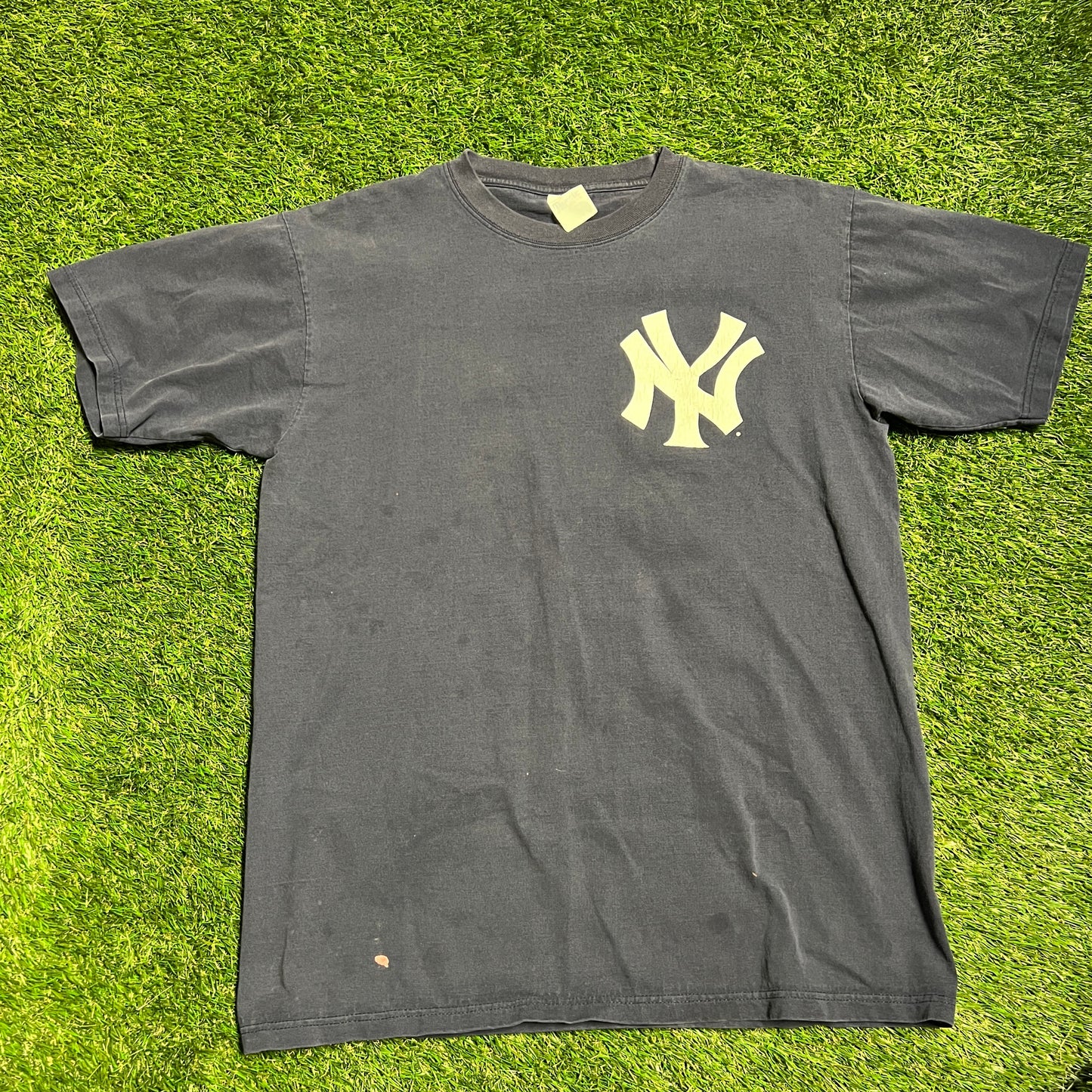 Yankees o'neill 21 tee navy majestic tag Size Large USED v12957