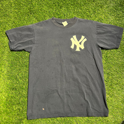 Yankees o'neill 21 tee navy majestic tag Size Large USED v12957