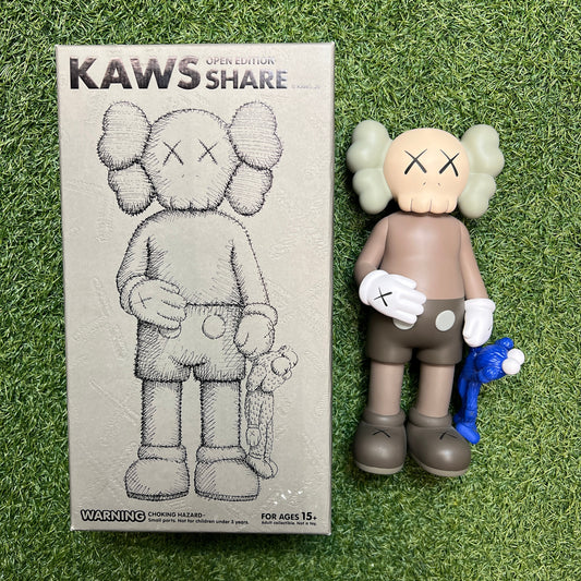 Kaws Share vinyl figure brown USED x9924