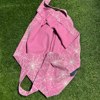 Sp5der AOP pink tote NEW x9932