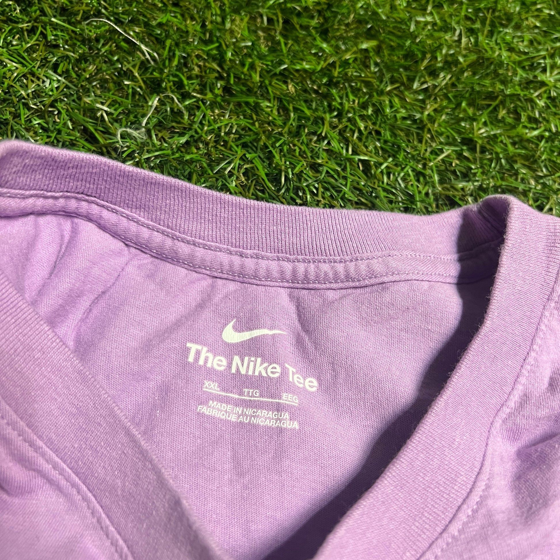 Nike Purple Cotton Tee Size XXL USED v13118