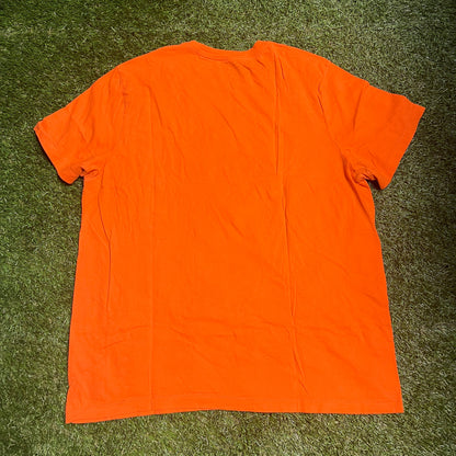 Nike Big Check Orange Tee Size XL USED v13139