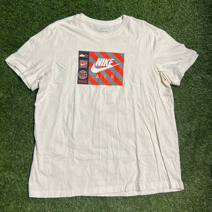 Nike Air Striped Front Tee Size XL USED v13138
