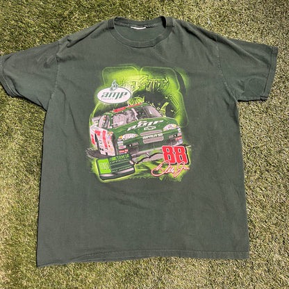 AMP Energy #88 Offical All Access Dale Jr Green Tee Size XL USED v13154