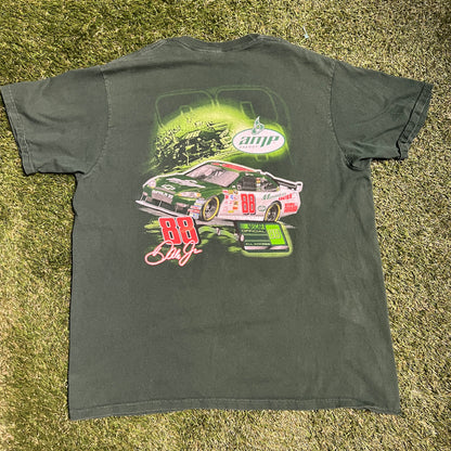AMP Energy #88 Offical All Access Dale Jr Green Tee Size XL USED v13154