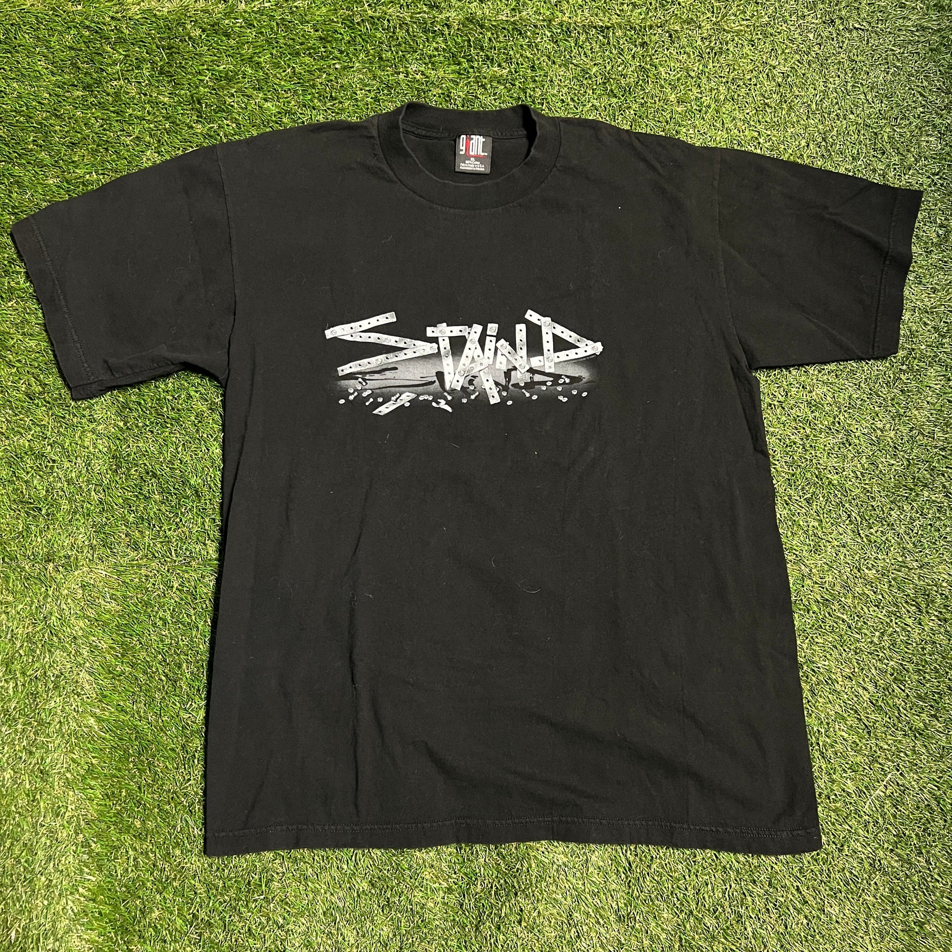 Staind 2003 Tour Gaint Tag Black Tee Size XL USED v13271