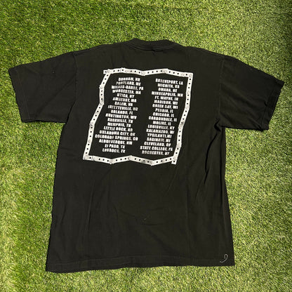 Staind 2003 Tour Gaint Tag Black Tee Size XL USED v13271