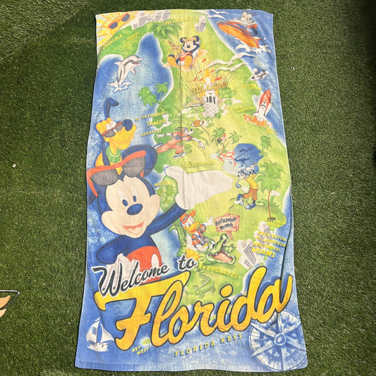 Disney Welcome To Florida Towel USED v6145