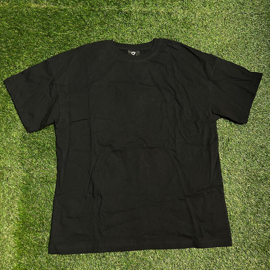 5am Blank Black Tee Size Large USED v7881