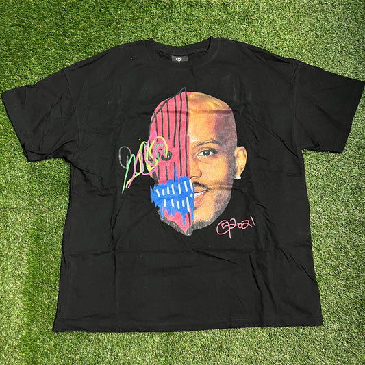 5am DMX Face Drawing Back Quote Tee Black Size XL USED v6224