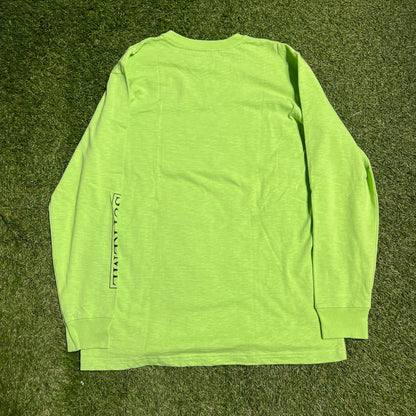 Supreme Sleeve Logo Green Longsleeve Size XL USED x10565