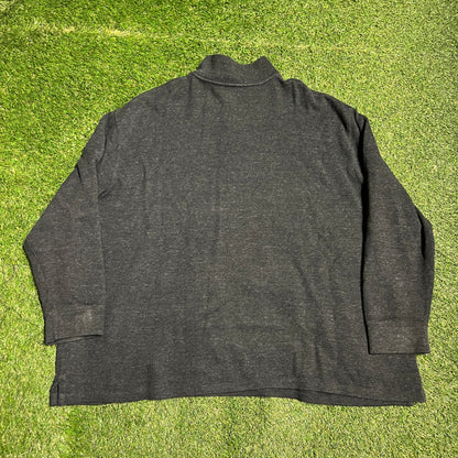 Polo quarter zip black Size 3XB USED v13544