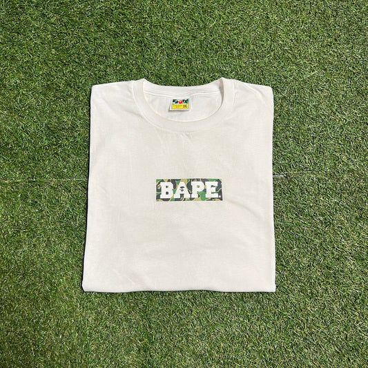Bape green box logo tee white Size 3XL USED x10605