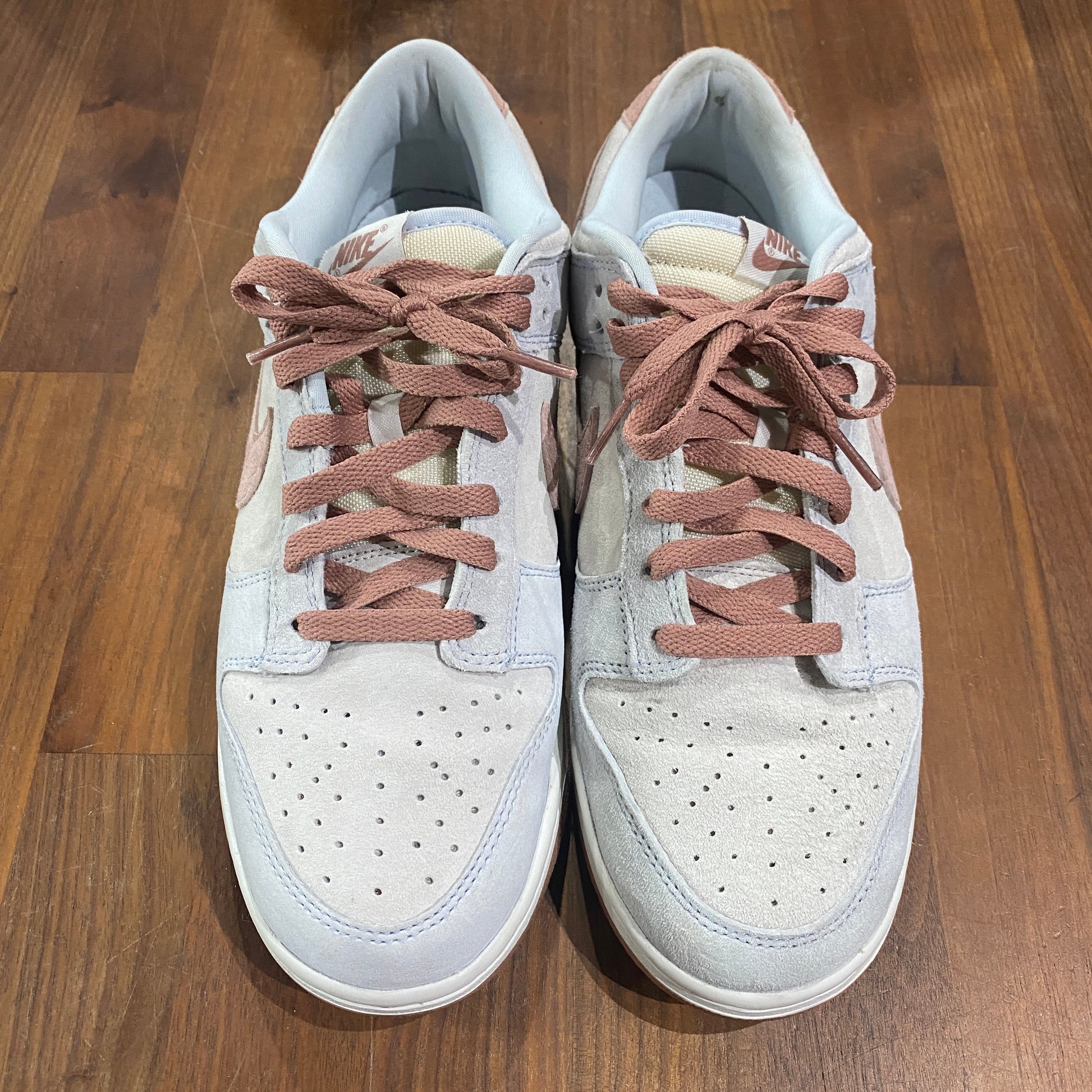 Nike dunk low Fossil Rose NO INSOLE Size 10 USED NO BOX s13066