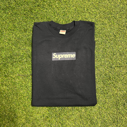 Supreme Early 2000s Navy On Navy Box Logo Navy Tee Size XL NEW x10765