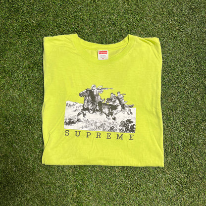 Supreme FW19 horse rider tee lime Size XL USED x10848